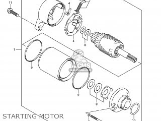 STARTING MOTOR - SV650S 2009 (K9) USA (E03)