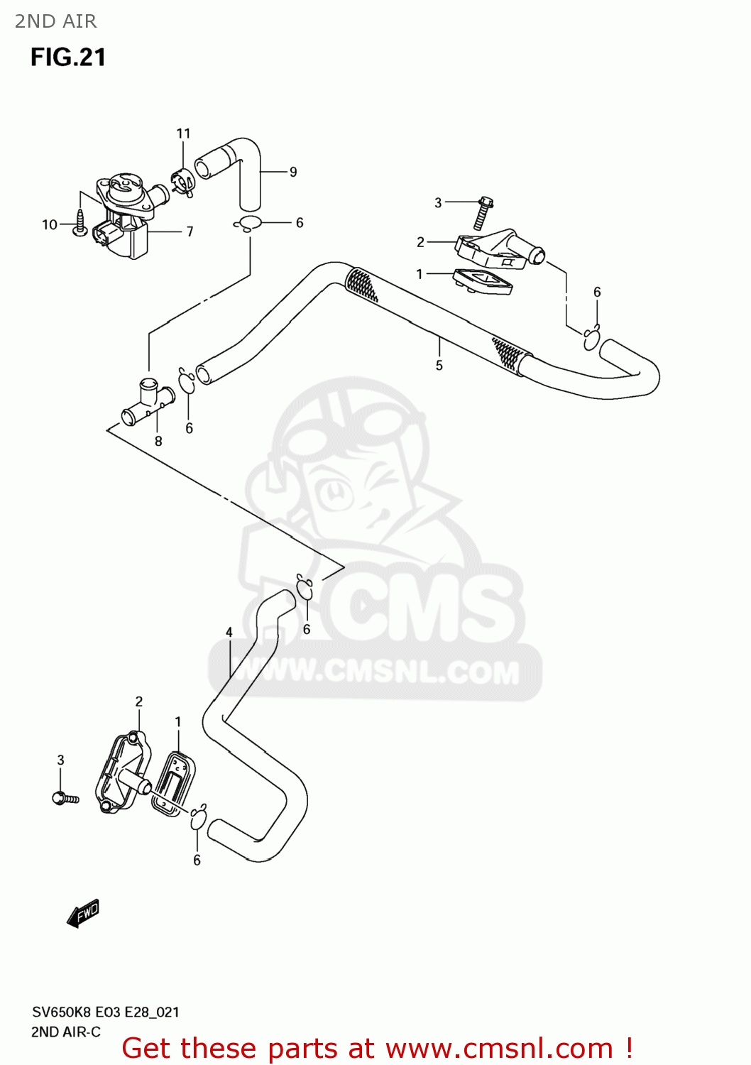 2ND AIR SV650SF 2008 (K8) USA (E03)