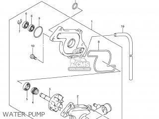 WATER PUMP - SV650SF 2008 (K8) USA (E03)