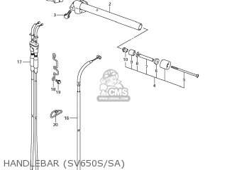 HANDLEBAR (SV650S/SA) - SV650SF 2009 (K9) USA (E03)