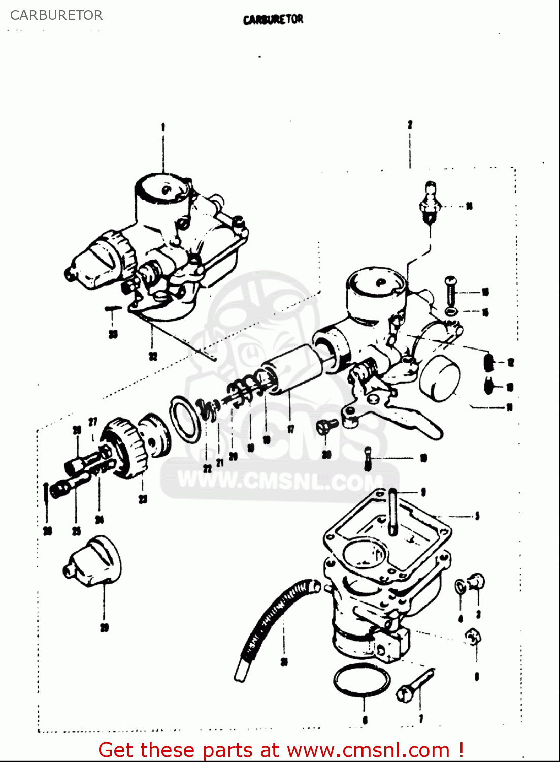 CARBURETOR T125II 1971 (R) USA (E03)
