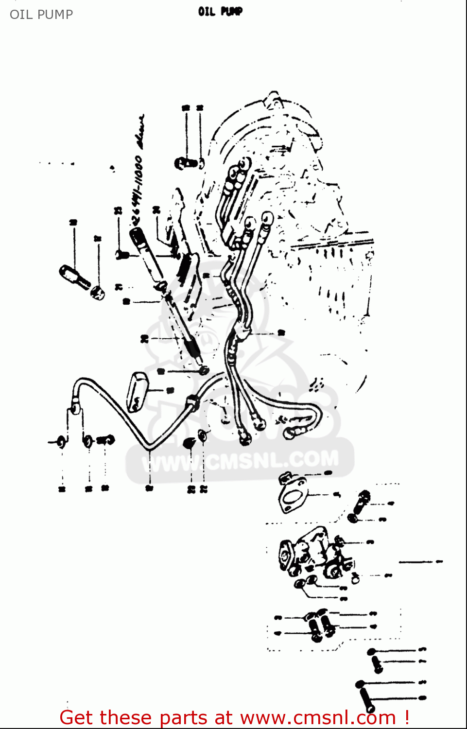 OIL PUMP T125II 1971 (R) USA (E03)