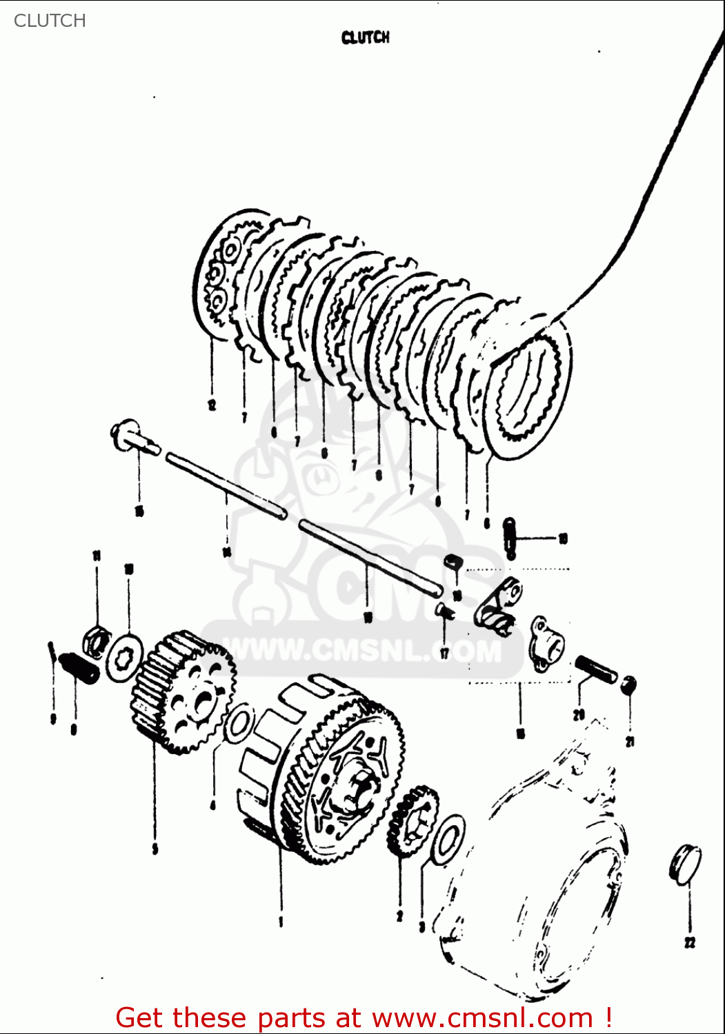 CLUTCH T125II 1971 (R) USA (E03)