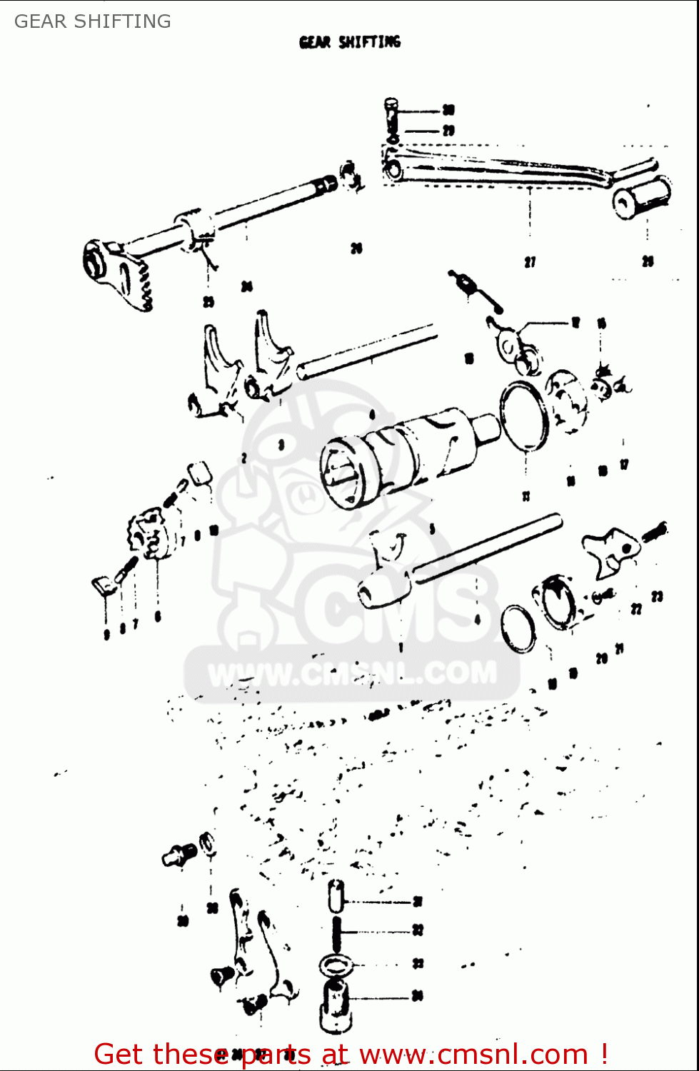 GEAR SHIFTING T125II 1971 (R) USA (E03)