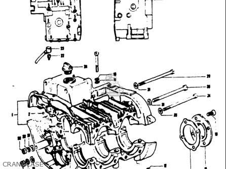 CRANKCASE - T125II 1971 (R) USA (E03)
