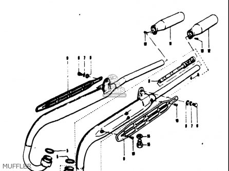 MUFFLER - T125II 1971 (R) USA (E03)