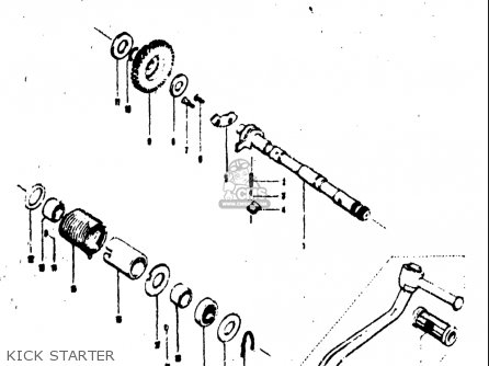 KICK STARTER - T125II 1971 (R) USA (E03)