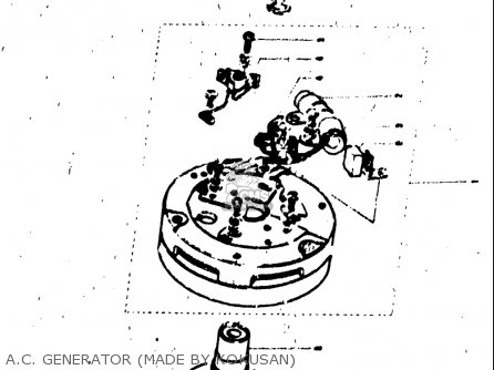 A.C. GENERATOR (MADE BY KOKUSAN) - T125II 1971 (R) USA (E03)