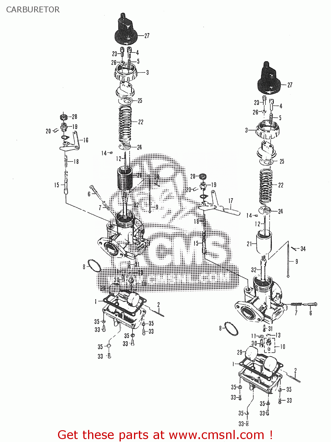 CARBURETOR T20 TC250 SCRAMBLER 1965-1969 GENERAL EXPORT