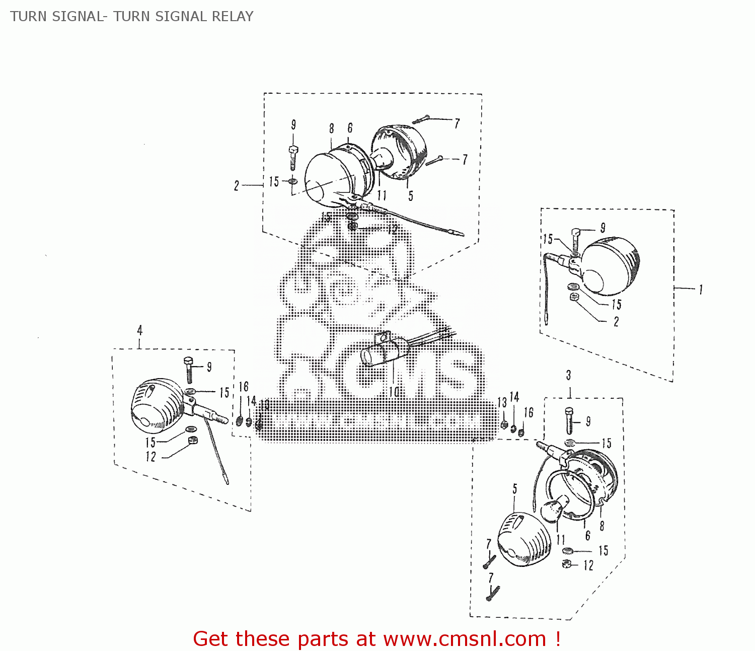 TURN SIGNAL- TURN SIGNAL RELAY T20 TC250 SCRAMBLER 1965-1969 GENERAL EXPORT