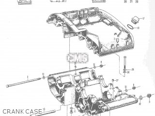 CRANKCASE - T20 TC250 SCRAMBLER 1965-1969 GENERAL EXPORT