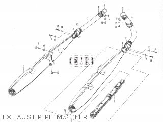 EXHAUST PIPE-MUFFLER - T20 TC250 SCRAMBLER 1965-1969 GENERAL EXPORT