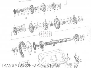 TRANSMISSION-DRIVE CHAIN - T20 TC250 SCRAMBLER 1965-1969 GENERAL EXPORT