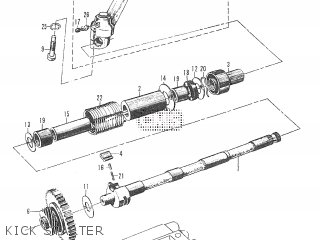 KICK STARTER - T20 TC250 SCRAMBLER 1965-1969 GENERAL EXPORT