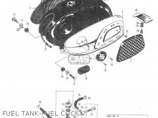 FUEL TANK-FUEL COCK - T20 TC250 SCRAMBLER 1965-1969 GENERAL EXPORT