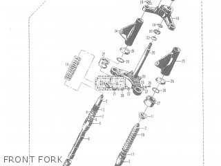 FRONT FORK - T20 TC250 SCRAMBLER 1965-1969 GENERAL EXPORT