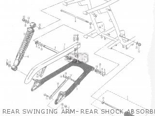REAR SWINGING ARM- REAR SHOCK ABSORBER - T20 TC250 SCRAMBLER 1965-1969 GENERAL EXPORT