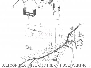 SILICON RECTIFIER-BATTERY-FUSE-WIRING HARNESS- BRAKE LAMP SWITCH - T20 TC250 SCRAMBLER 1965-1969 GENERAL EXPORT