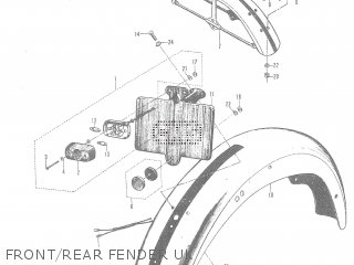 FRONT/REAR FENDER UK - T20 TC250 SCRAMBLER 1965-1969 GENERAL EXPORT