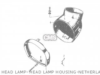 HEAD LAMP- HEAD LAMP HOUSING-NETHERLANDS - T20 TC250 SCRAMBLER 1965-1969 GENERAL EXPORT