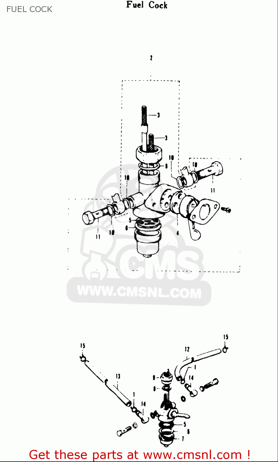 FUEL COCK T20 TC250 SCRAMBLER 1969 USA (E03)