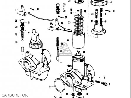 CARBURETOR - T20 TC250 SCRAMBLER 1969 USA (E03)