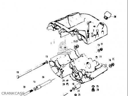 CRANKCASE - T20 TC250 SCRAMBLER 1969 USA (E03)
