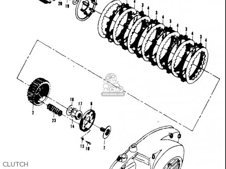 CLUTCH - T20 TC250 SCRAMBLER 1969 USA (E03)
