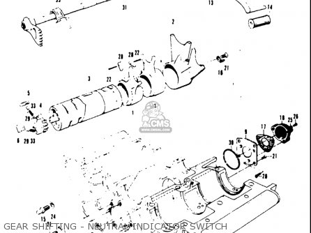 GEAR SHIFTING - NEUTRAL INDICATOR SWITCH - T20 TC250 SCRAMBLER 1969 USA (E03)