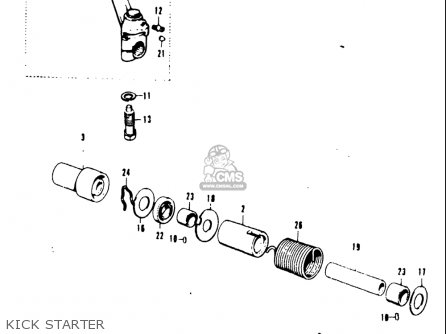 KICK STARTER - T20 TC250 SCRAMBLER 1969 USA (E03)
