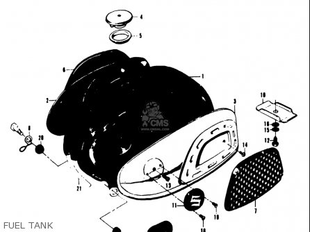 FUEL TANK - T20 TC250 SCRAMBLER 1969 USA (E03)