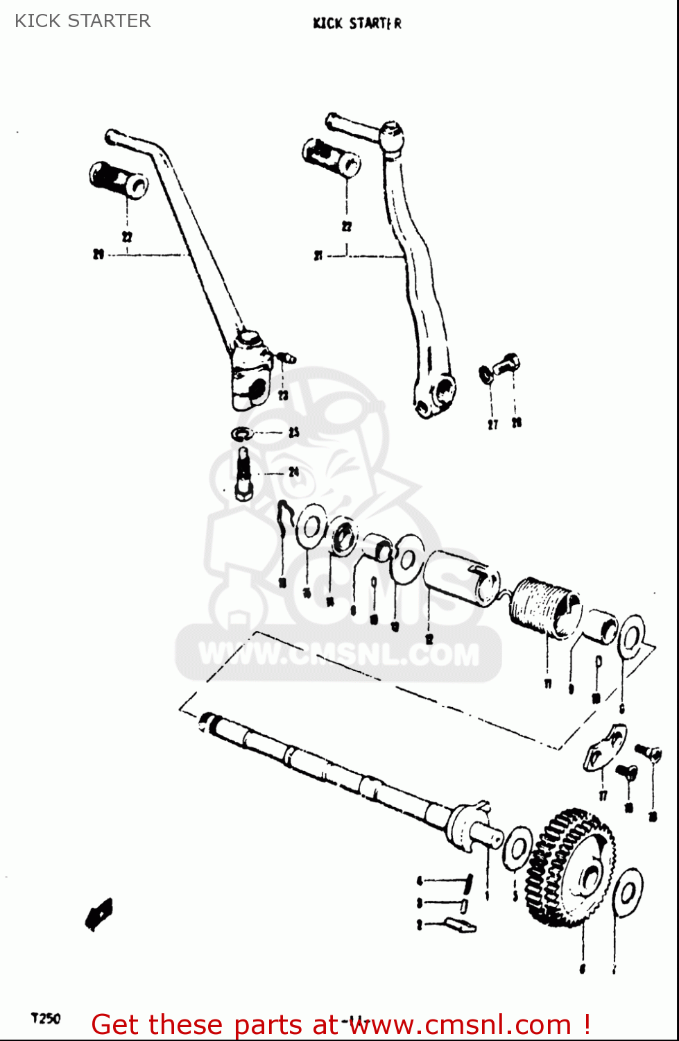 KICK STARTER T250IIR 1972 (J) USA (E03)