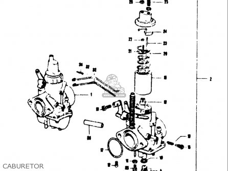 CABURETOR - T250IIR 1972 (J) USA (E03)