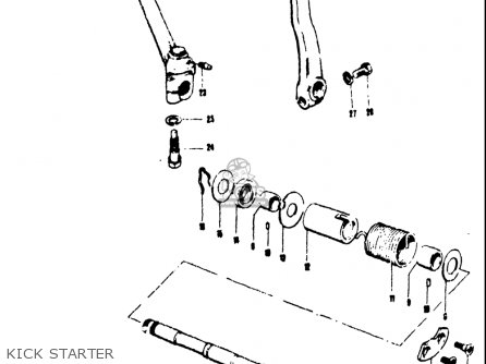 KICK STARTER - T250IIR 1972 (J) USA (E03)
