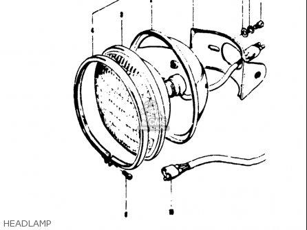 HEADLAMP - T250IIR 1972 (J) USA (E03)