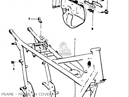 FRAME - FRAME LH COVER - T250IIR 1972 (J) USA (E03)