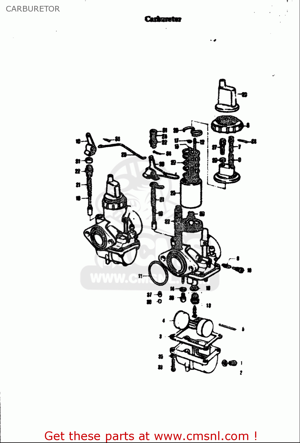 CARBURETOR T305 TC305 1969 USA (E03)