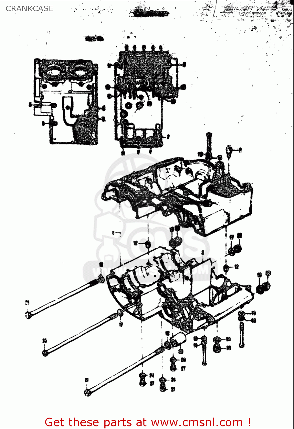 CRANKCASE T305 TC305 1969 USA (E03)