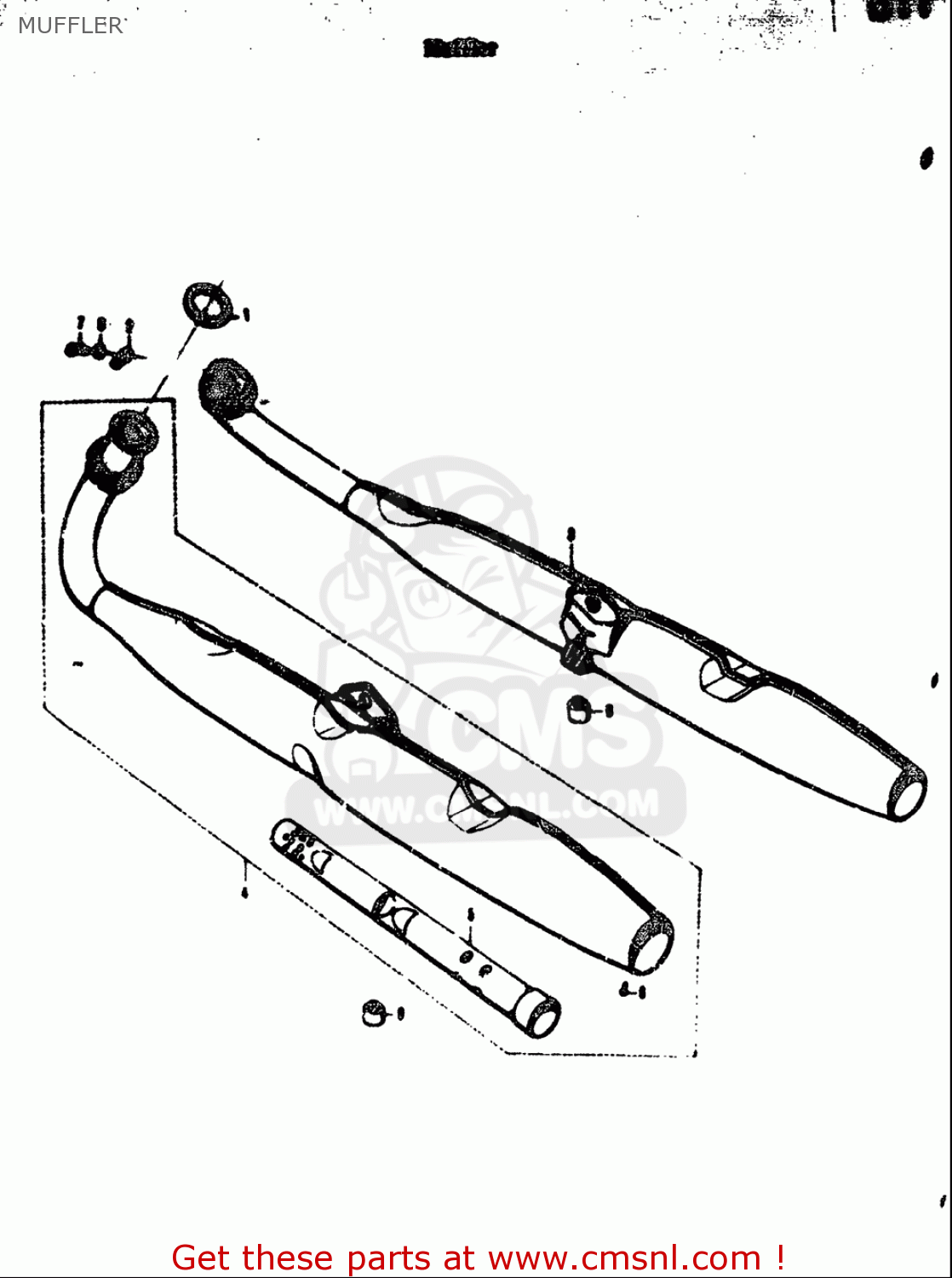 MUFFLER T305 TC305 1969 USA (E03)