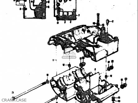 CRANKCASE - T305 TC305 1969 USA (E03)