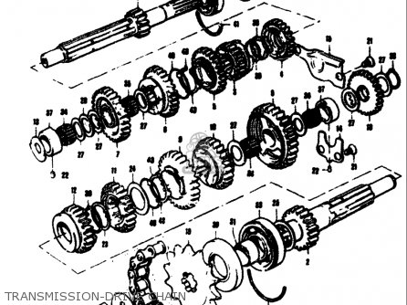 TRANSMISSION-DRIVE CHAIN - T305 TC305 1969 USA (E03)