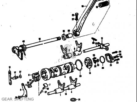 GEAR SHIFTING - T305 TC305 1969 USA (E03)