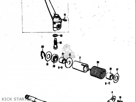 KICK STARTER - T305 TC305 1969 USA (E03)