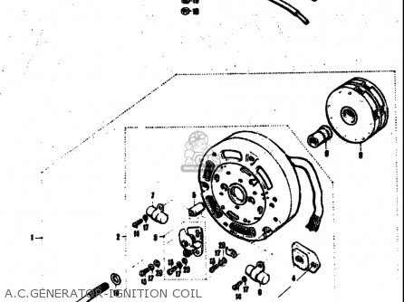 A.C.GENERATOR-IGNITION COIL - T305 TC305 1969 USA (E03)