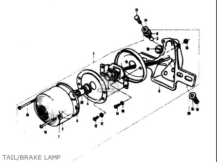 TAIL/BRAKE LAMP - T305 TC305 1969 USA (E03)