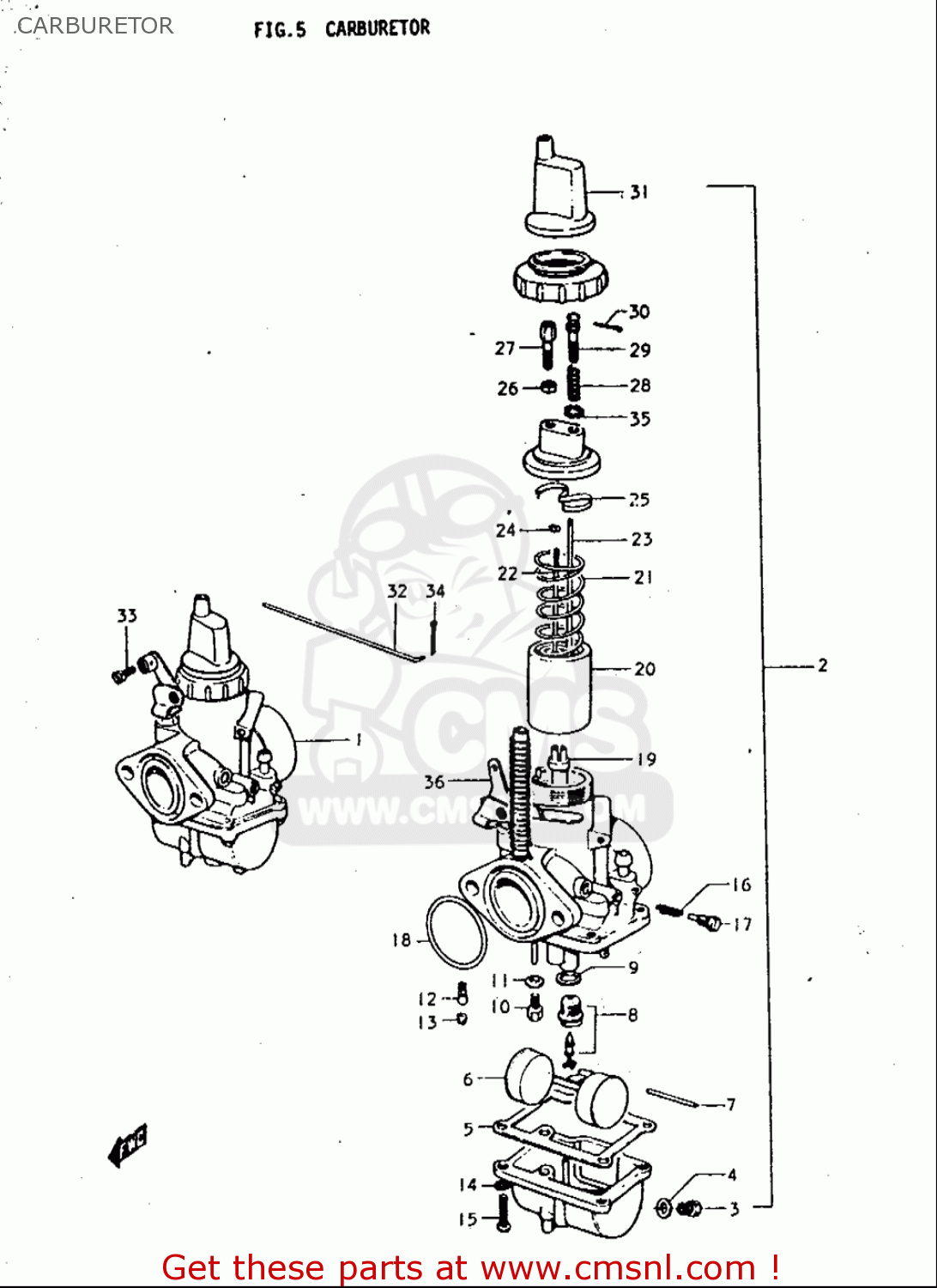 CARBURETOR T350 1969 1970 1971 1972 (?) (?) (R) (J) USA (E03)