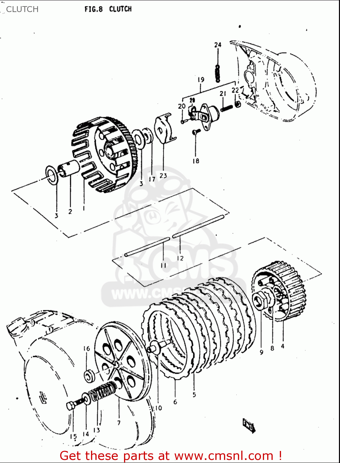 CLUTCH T350 1969 1970 1971 1972 (?) (?) (R) (J) USA (E03)