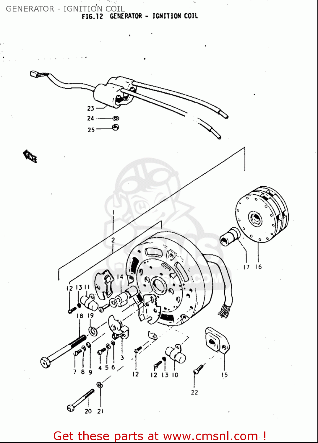 GENERATOR - IGNITION COIL T350 1969 1970 1971 1972 (?) (?) (R) (J) USA (E03)