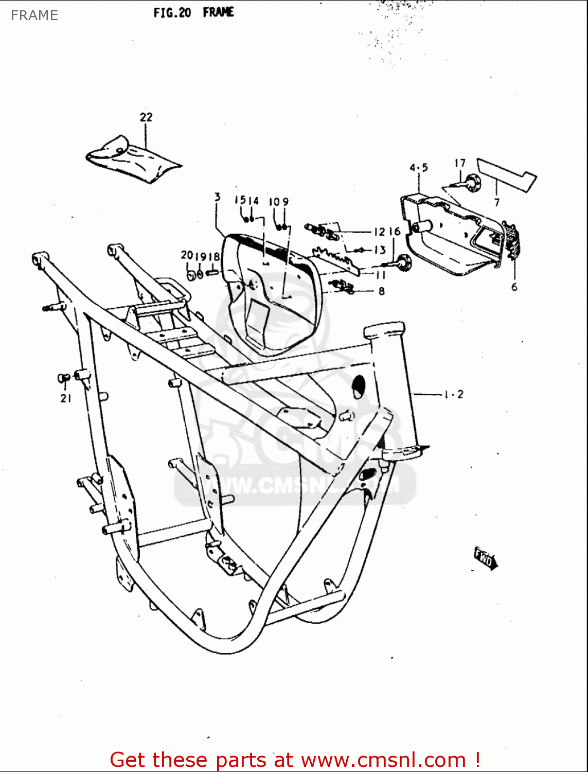 FRAME T350 1969 1970 1971 1972 (?) (?) (R) (J) USA (E03)