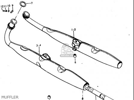 MUFFLER - T350 1969 1970 1971 1972 (?) (?) (R) (J) USA (E03)